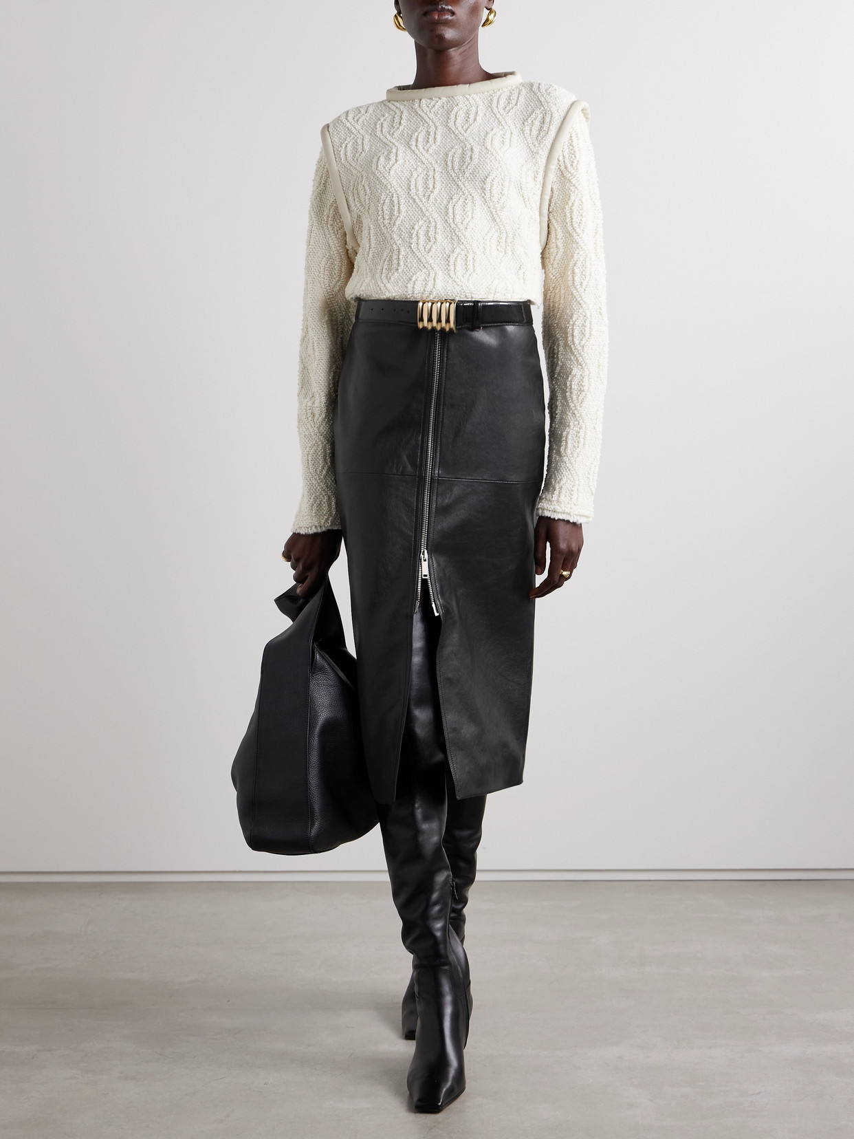 Ediaz Paneled Midi