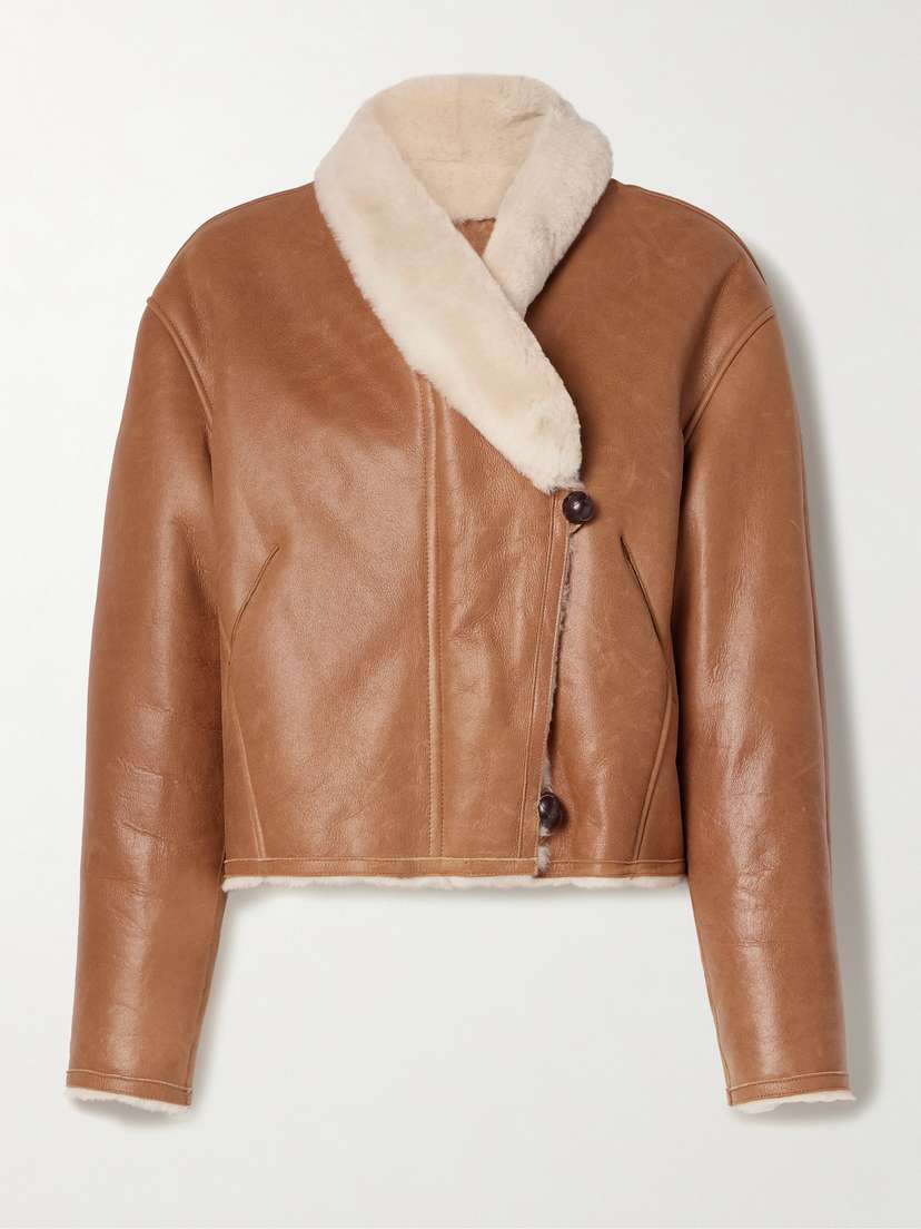 Isabel Marant Eriana Cropped Shearling Jacket