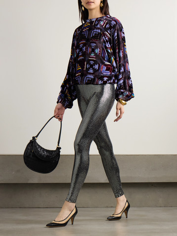Isabel Marant Dabia printed velvet sweatshirt
