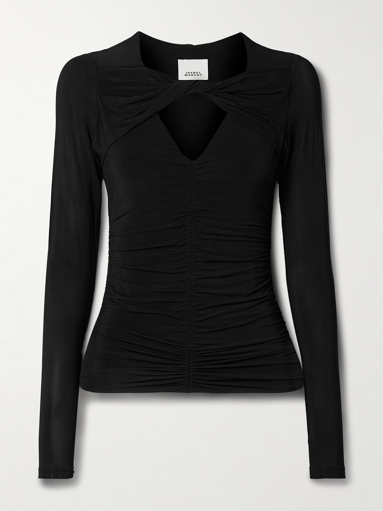 Isabel Marant Vandalia Ruched Blouse In Black