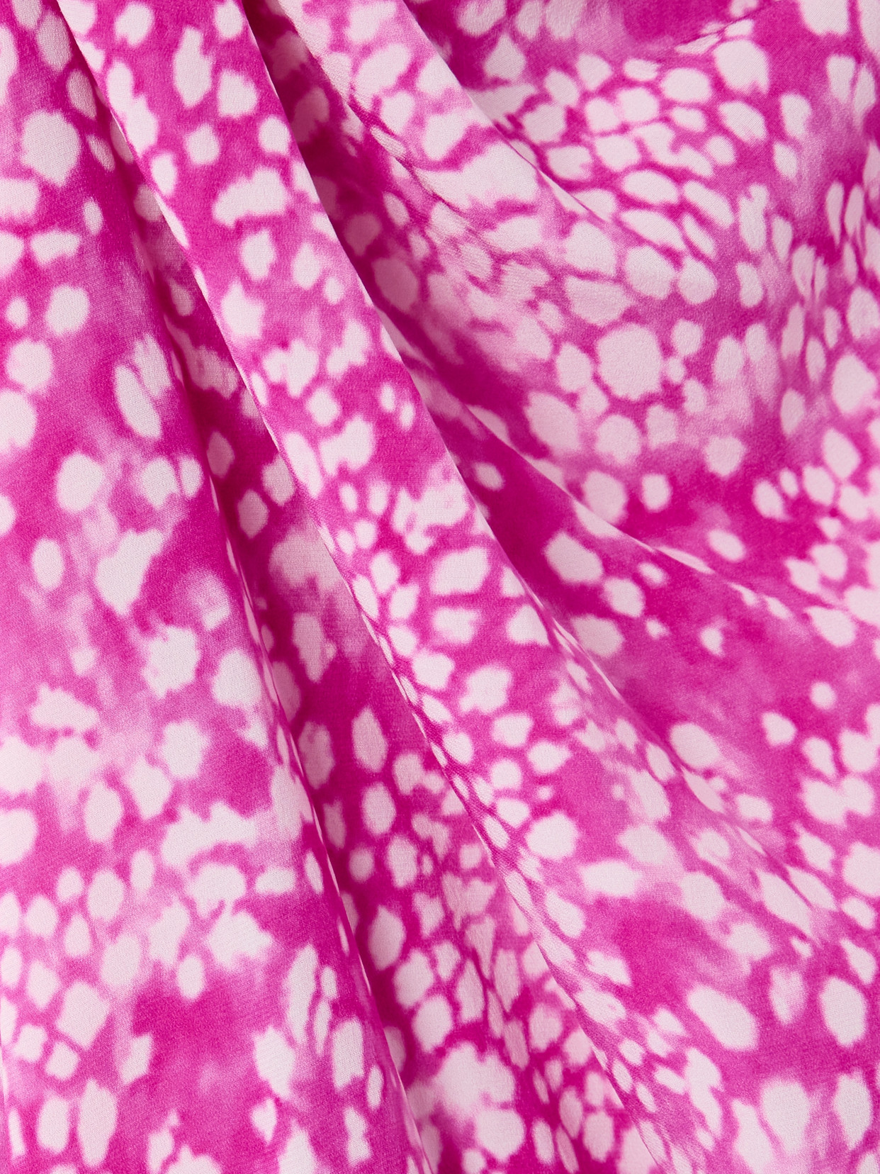 Isabel Marant Albini Printed Asymmetric Stretch-silk Dress In Pink