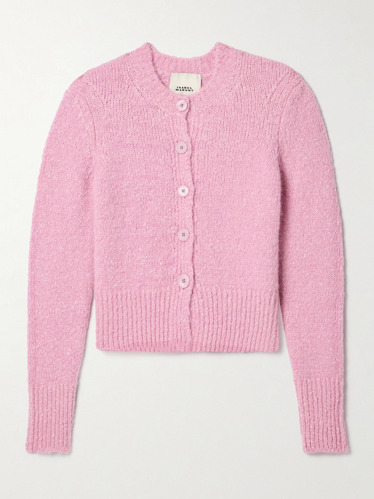 Isabel Marant - Kathlen Knitted Bouclé Cardigan - Pink