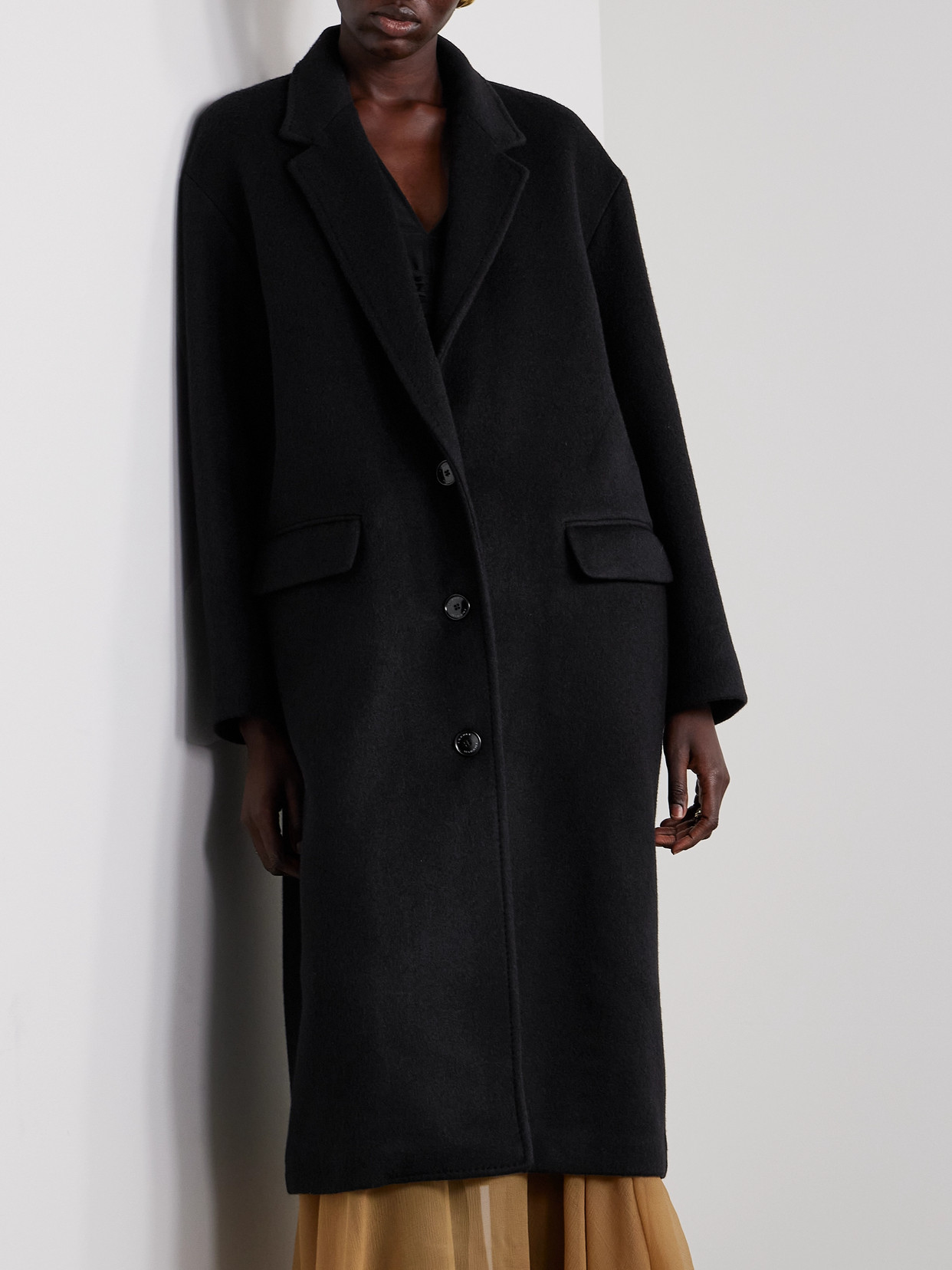 Isabel Marant Efezia Single-breasted Coat In Black
