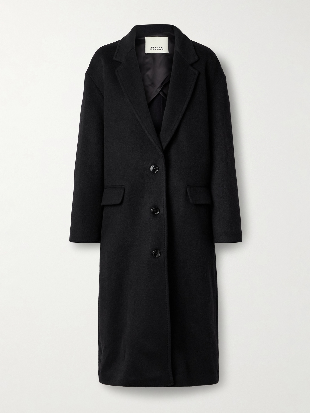 Isabel Marant Efezia Single-breasted Coat In Black