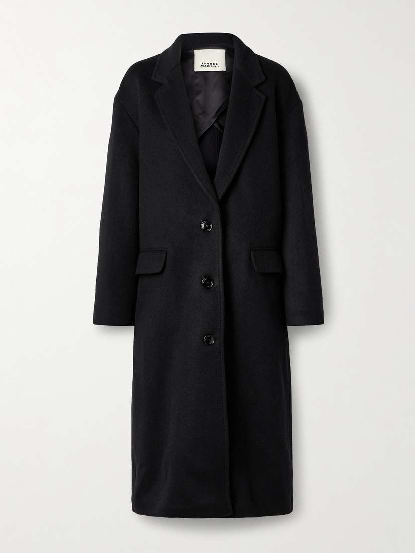 Isabel Marant Efezia Brushed Wool-blend Coat