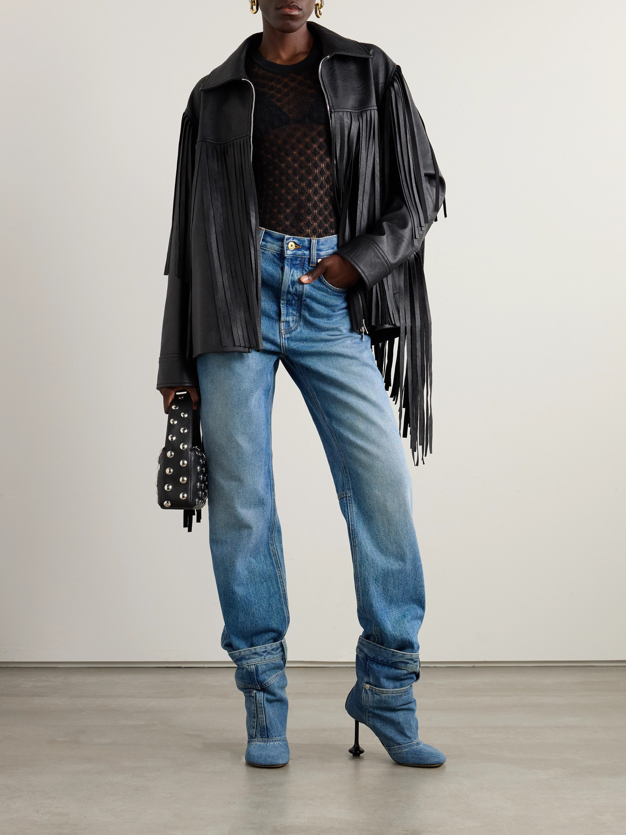 Isabel Marant Zavia Openwork Knit Top In Black