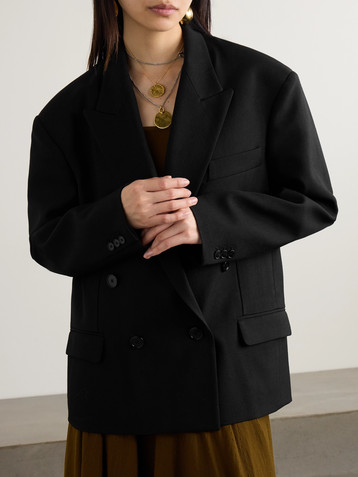 Isabel Marant Klero oversized double-breasted wool-twill blazer