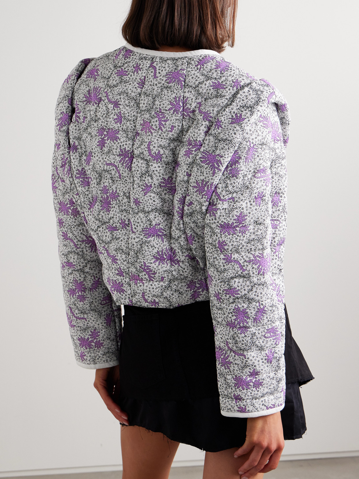 Isabel Marant Étoile Convertible Quilted Drew Jacket In Ecru
