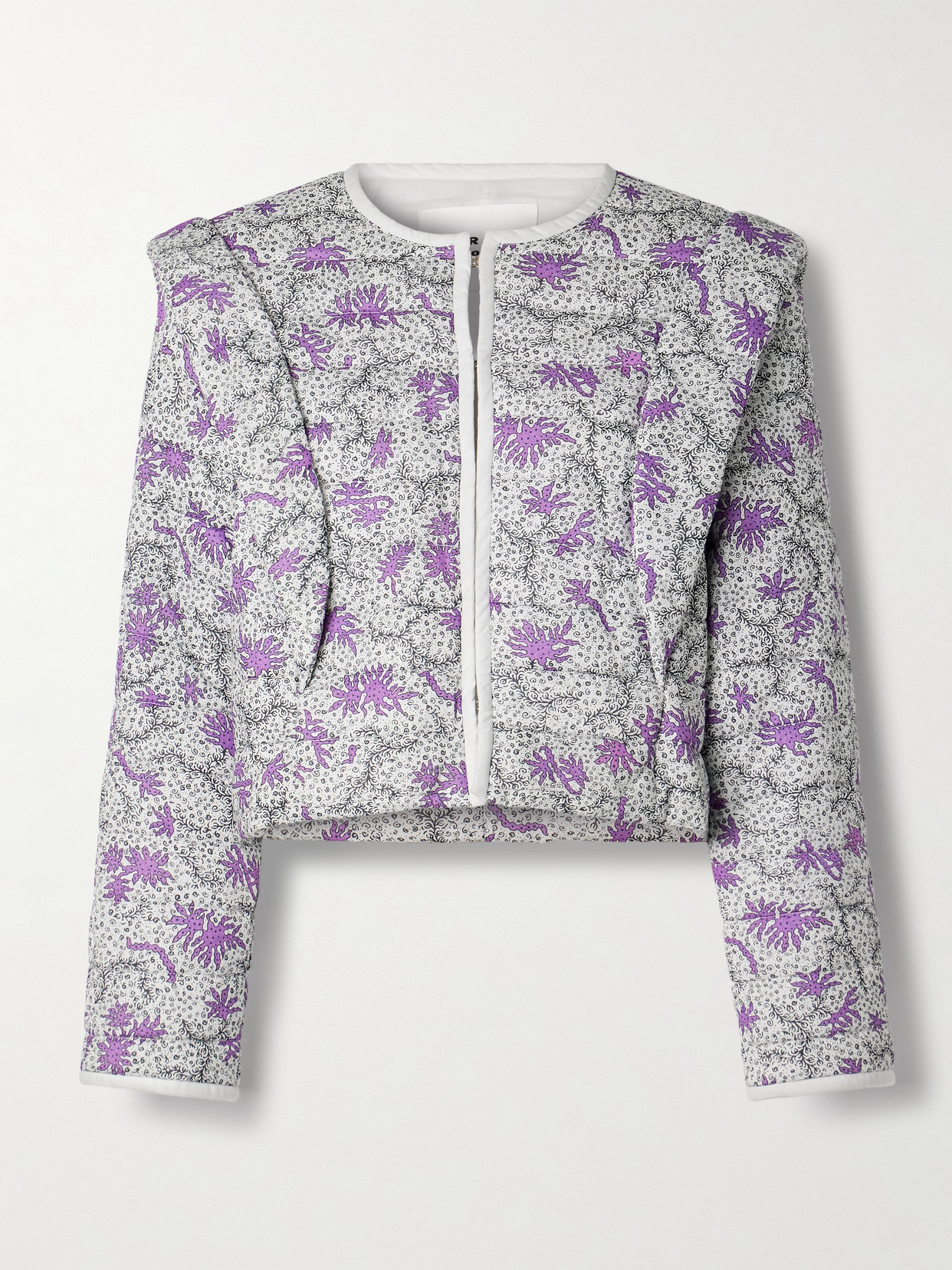 Isabel Marant Étoile Convertible Quilted Drew Jacket In Ecru