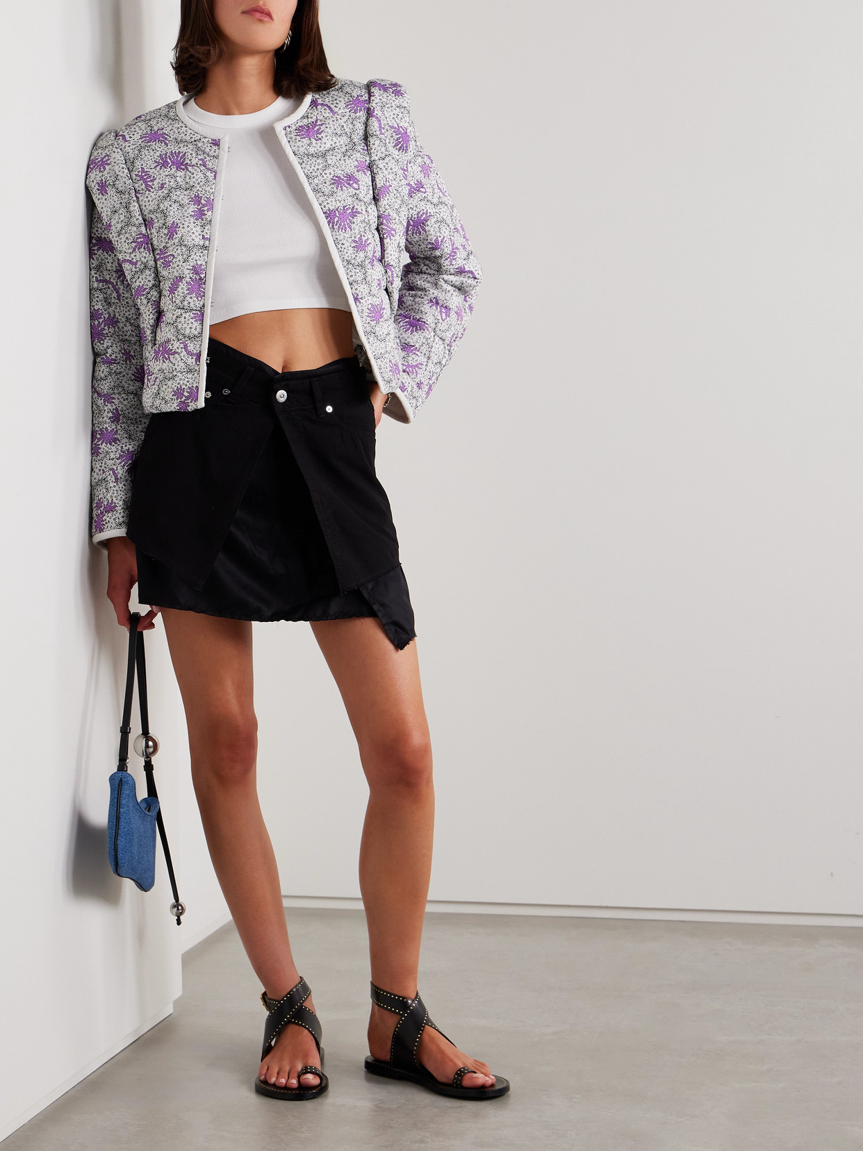 Isabel Marant Étoile Convertible Quilted Drew Jacket In Ecru