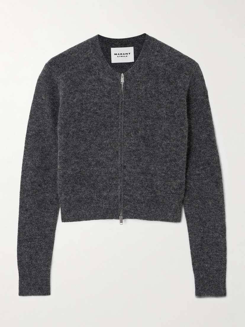 Marant Étoile Oaka Cropped Alpaca-blend Cardigan
