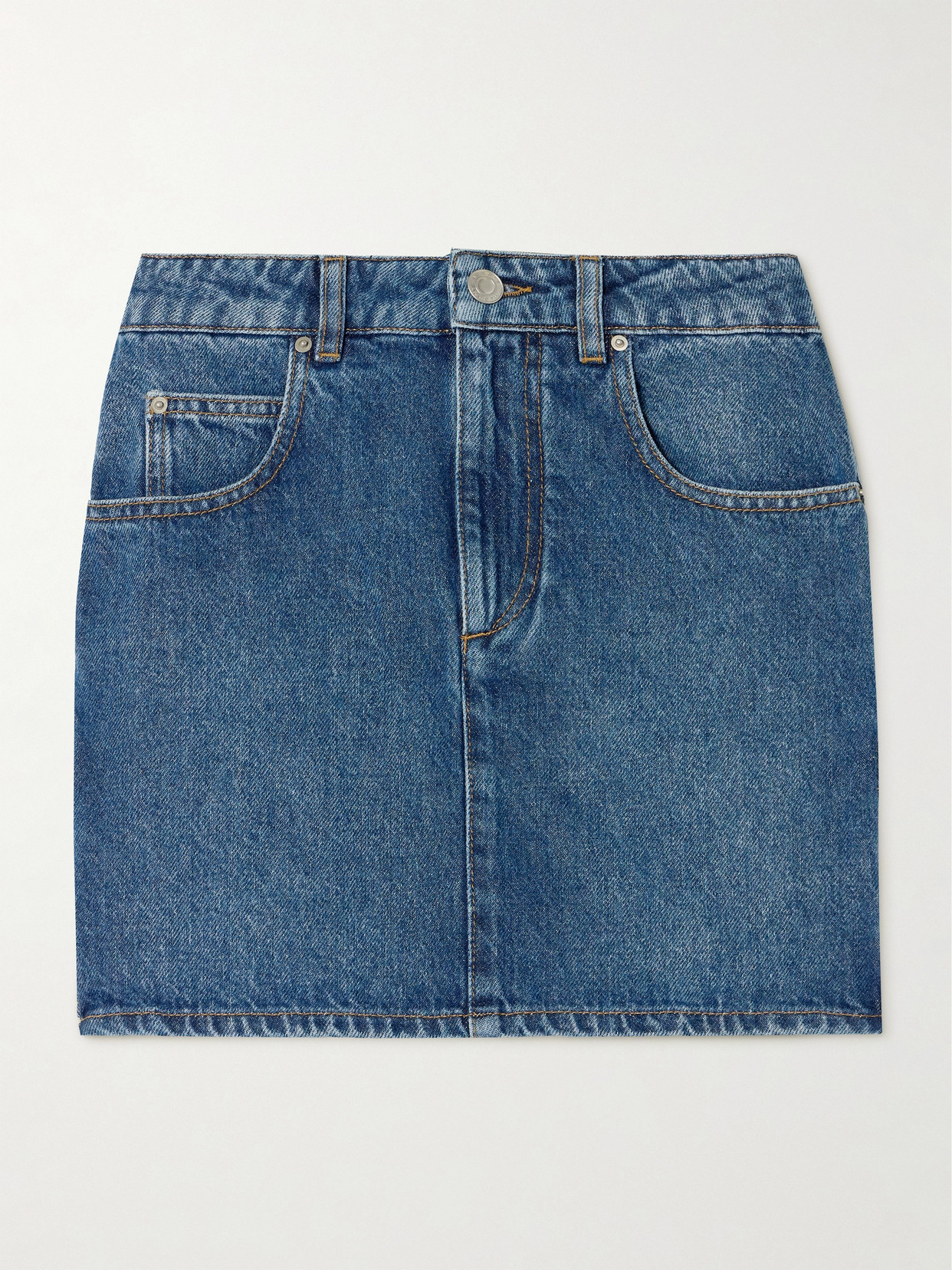 Marant Étoile - Stessy Denim Cargo Mini Skirt - Blue