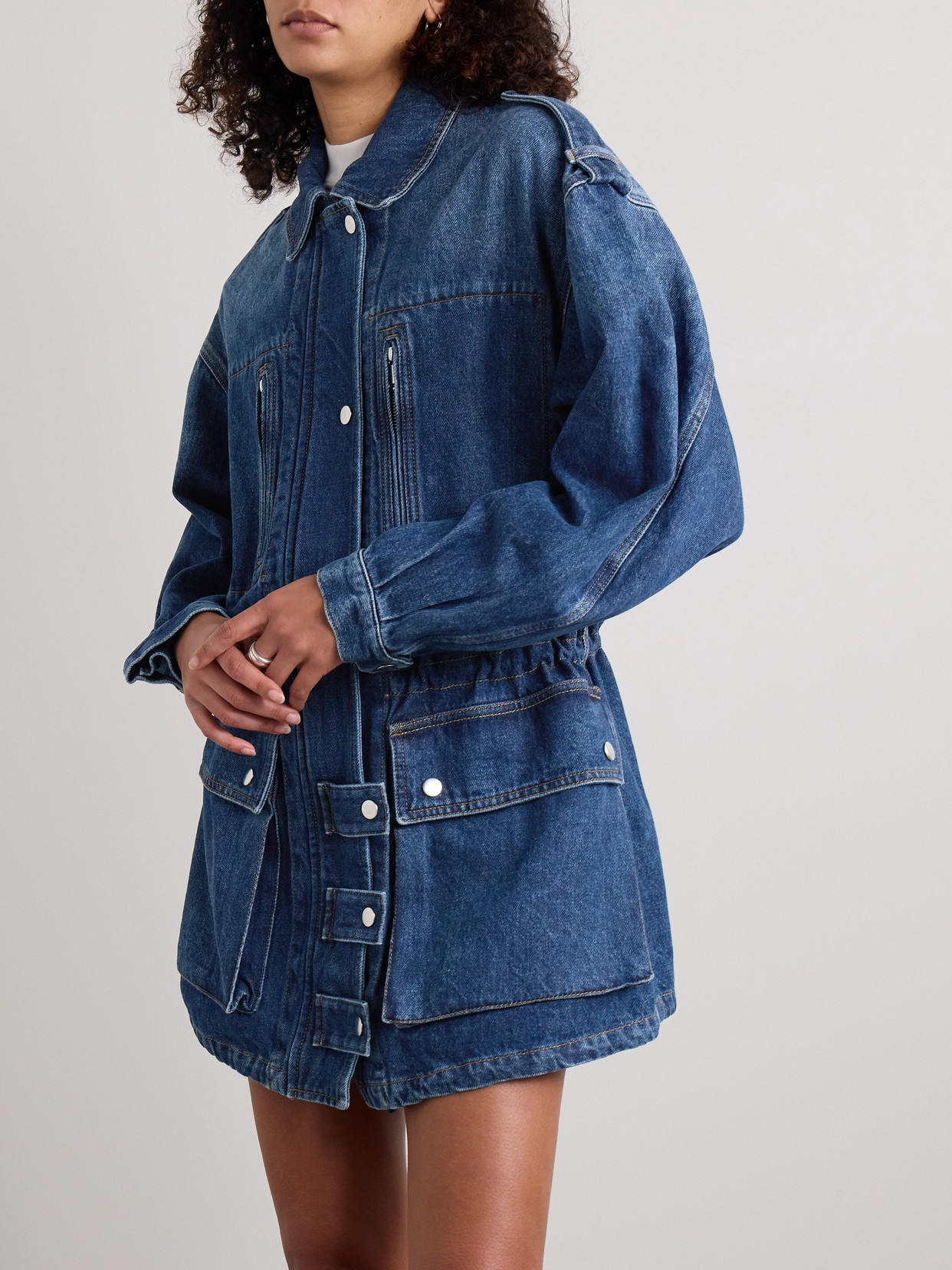 ISABEL MARANT ÉTOILE JOANNA PANELED DENIM JACKET