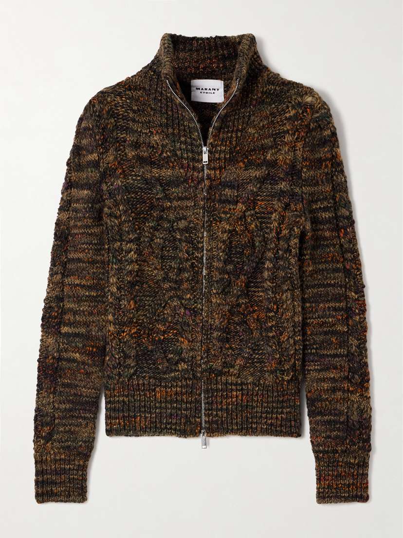 Marant Étoile Reanna Cable-knit Cardigan
