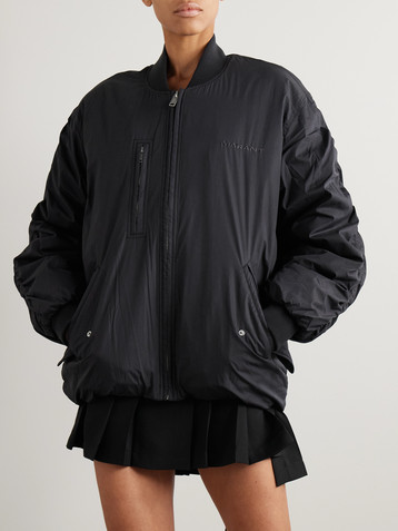 Marant Étoile Coleen oversized padded cotton-blend bomber jacket