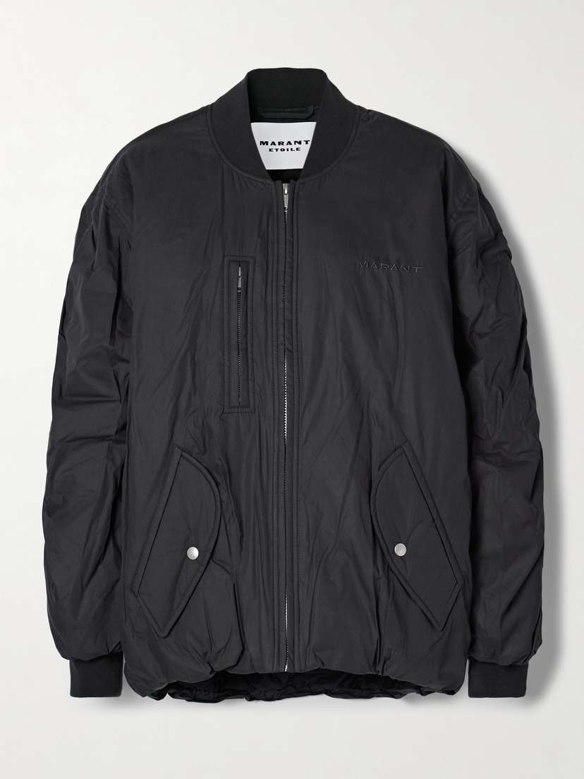 Marant Étoile Coleen Oversized Padded Cotton-blend Bomber Jacket