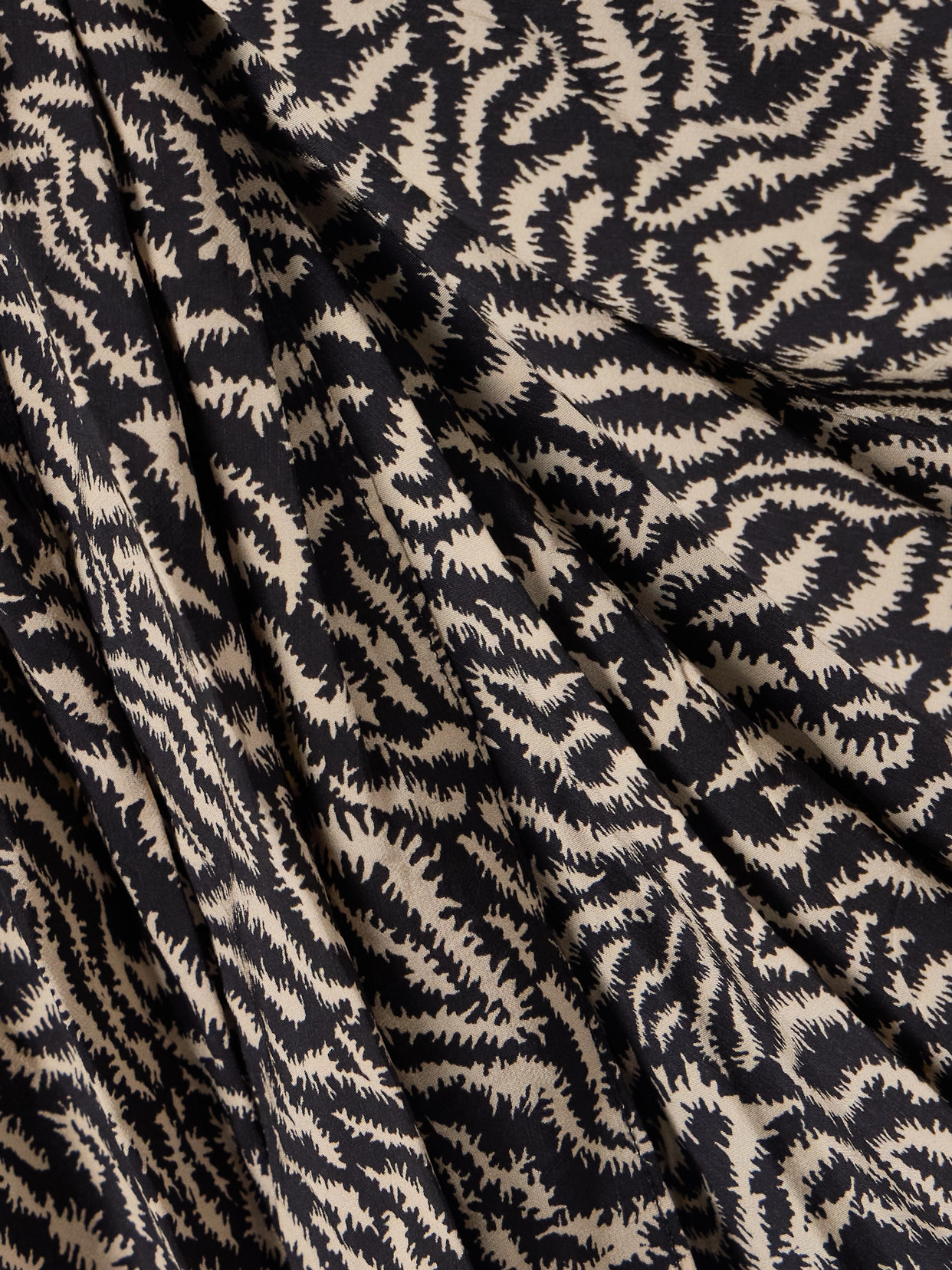 Isabel Marant Étoile Dulce Wrap-effect Twist-front Printed Crepe De Chine Mini Dress In Ecru