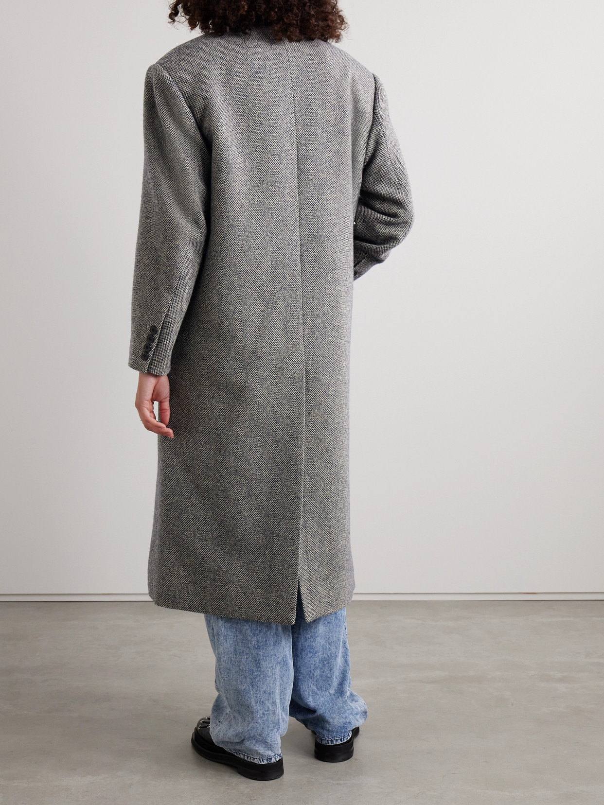 Isabel Marant Étoile Lexana Double-breasted Wool-blend Coat In Multi