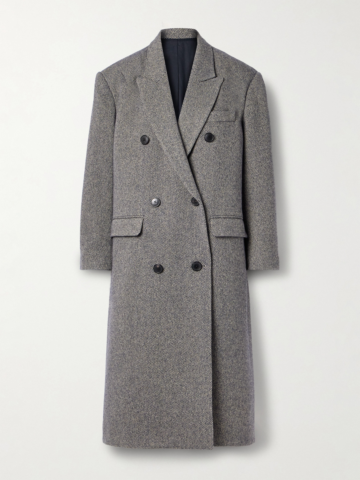 Isabel Marant Étoile Lexana Double-breasted Wool-blend Coat In Multi
