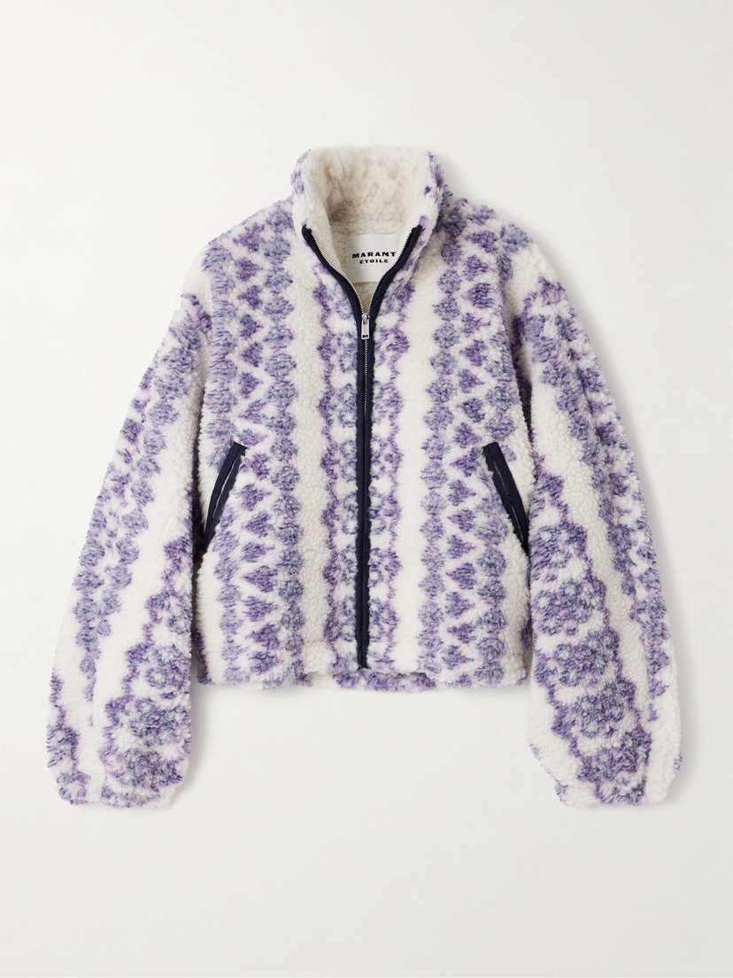 Marant Étoile Mackensy Fair Isle Fleece Jacket
