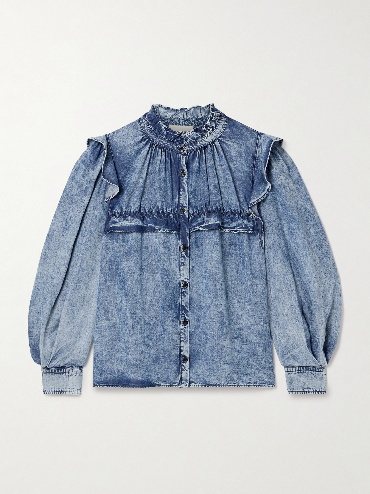 Isabel Marant Étoile Idety Denim Shirt In Blue