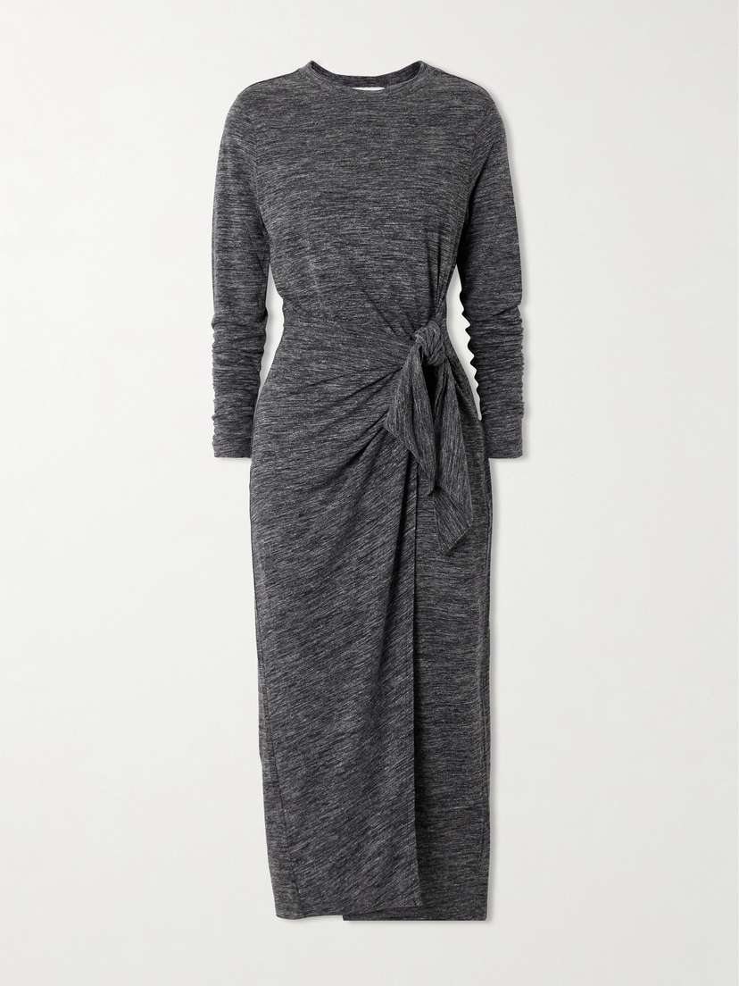 Marant Étoile Lisy Wrap-effect Jersey Midi Dress