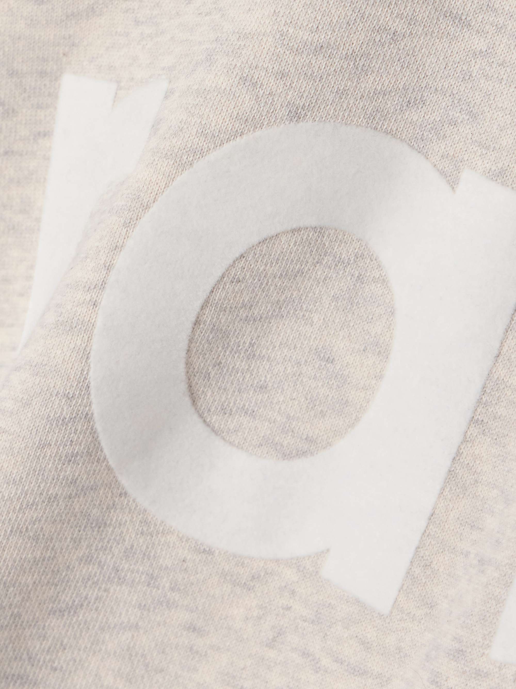 MARANT ÉTOILE Sweat en jersey de coton mélangé floqué Houston