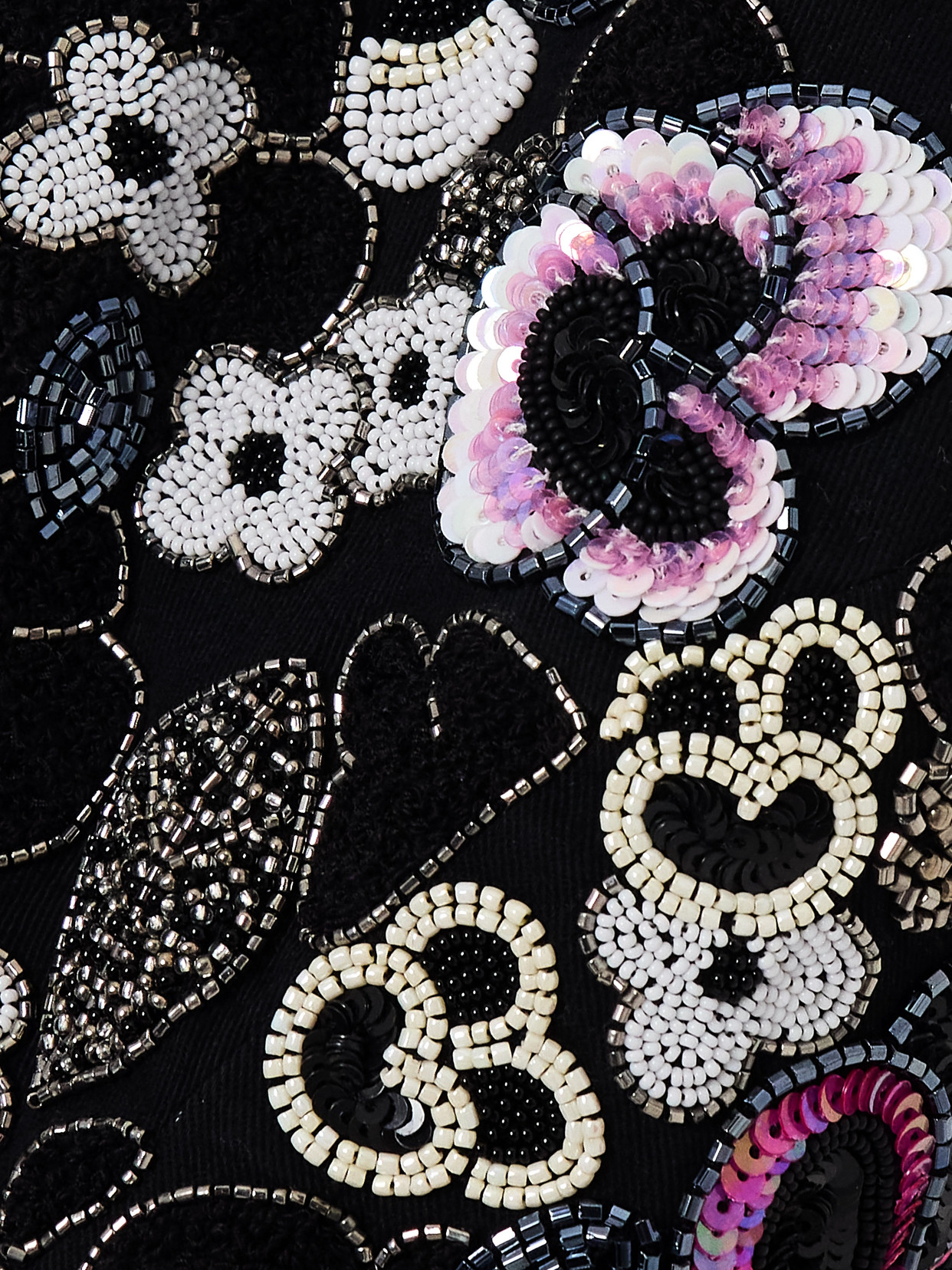 Aurely Embellished Bouclé-Trimmed Cotton-Twill Jacket