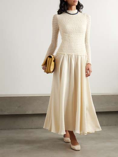 Shirred Stretch Mesh 2 Piece Set main image 1