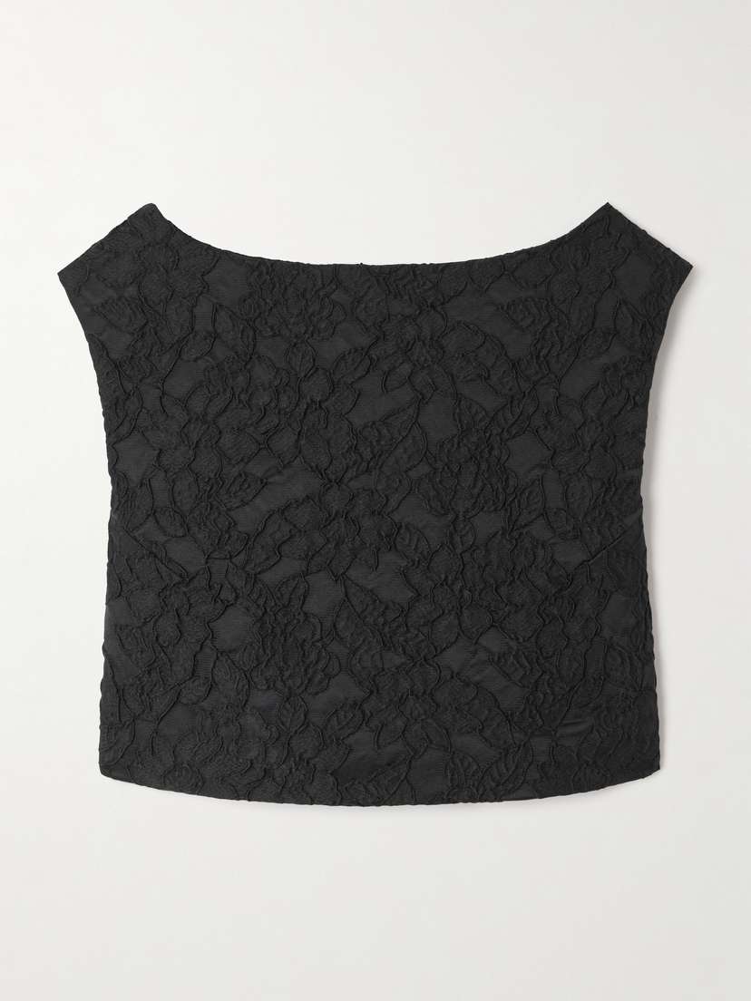 DESTREE Richard Cropped Cloqué Top