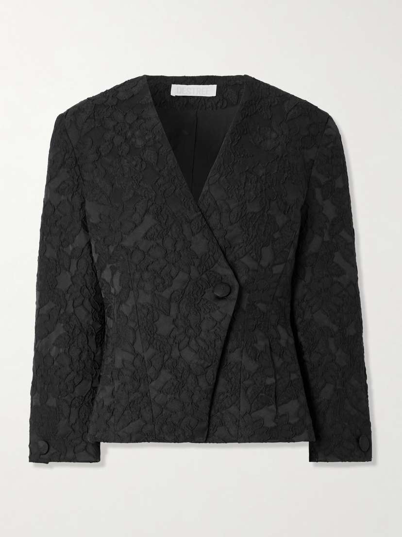 DESTREE Aloise Floral-jacquard Blazer