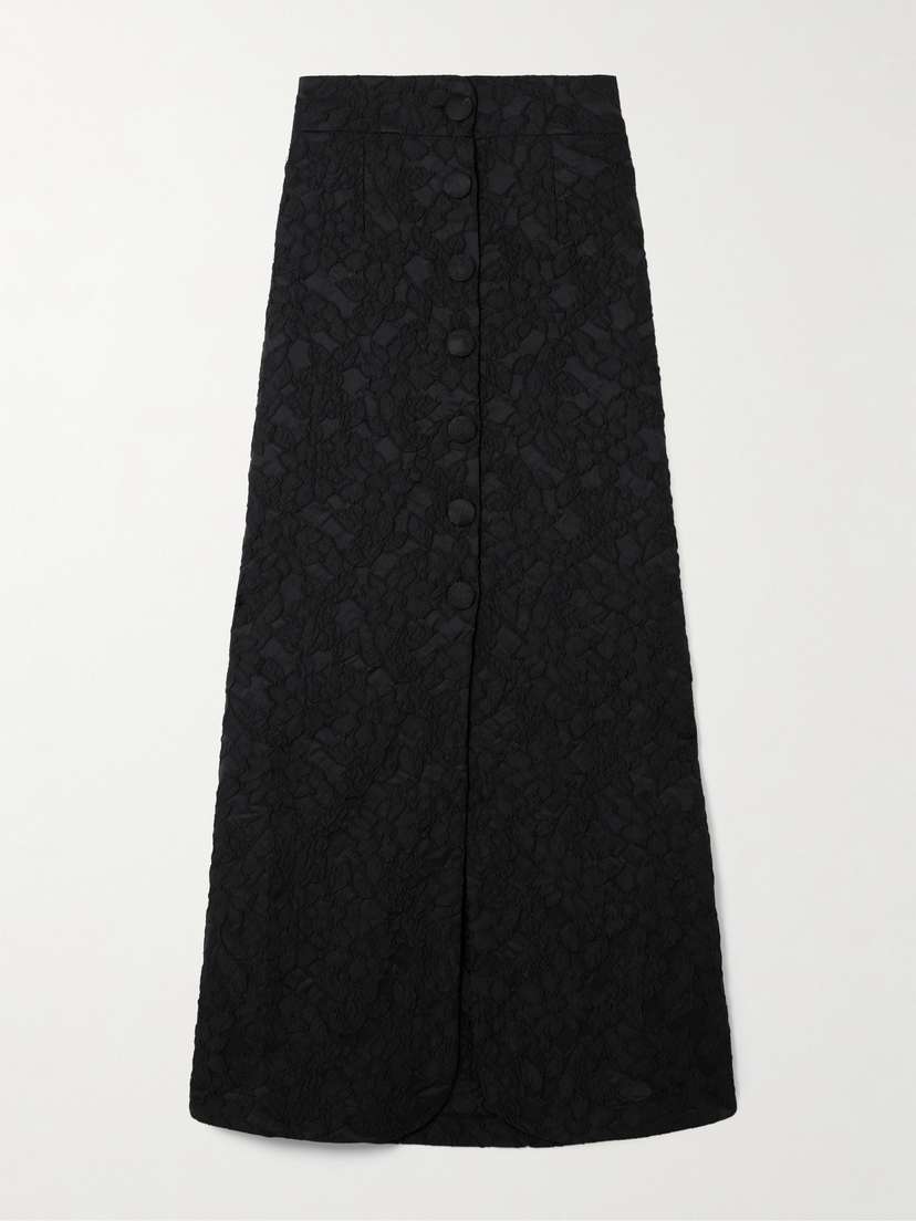 DESTREE Ivan Floral-jacquard Maxi Skirt