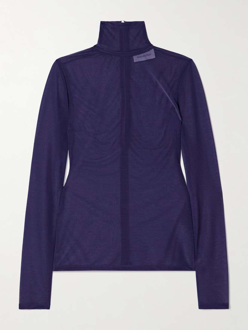 16Arlington Isse Stretch-jersey Turtleneck Top