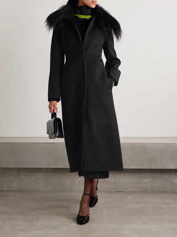 16Arlington Alotta shearling-trimmed wool-twill coat