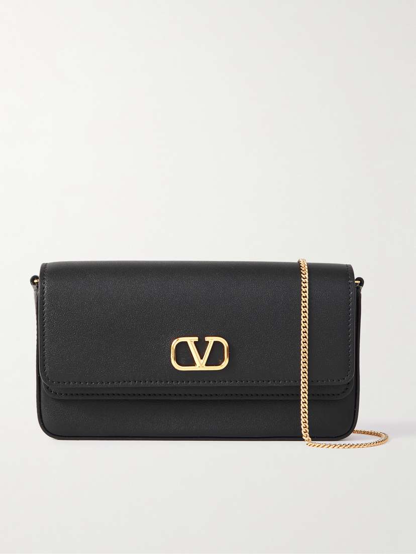 Valentino Garavani Vlogo Embellished Leather Mini Bag
