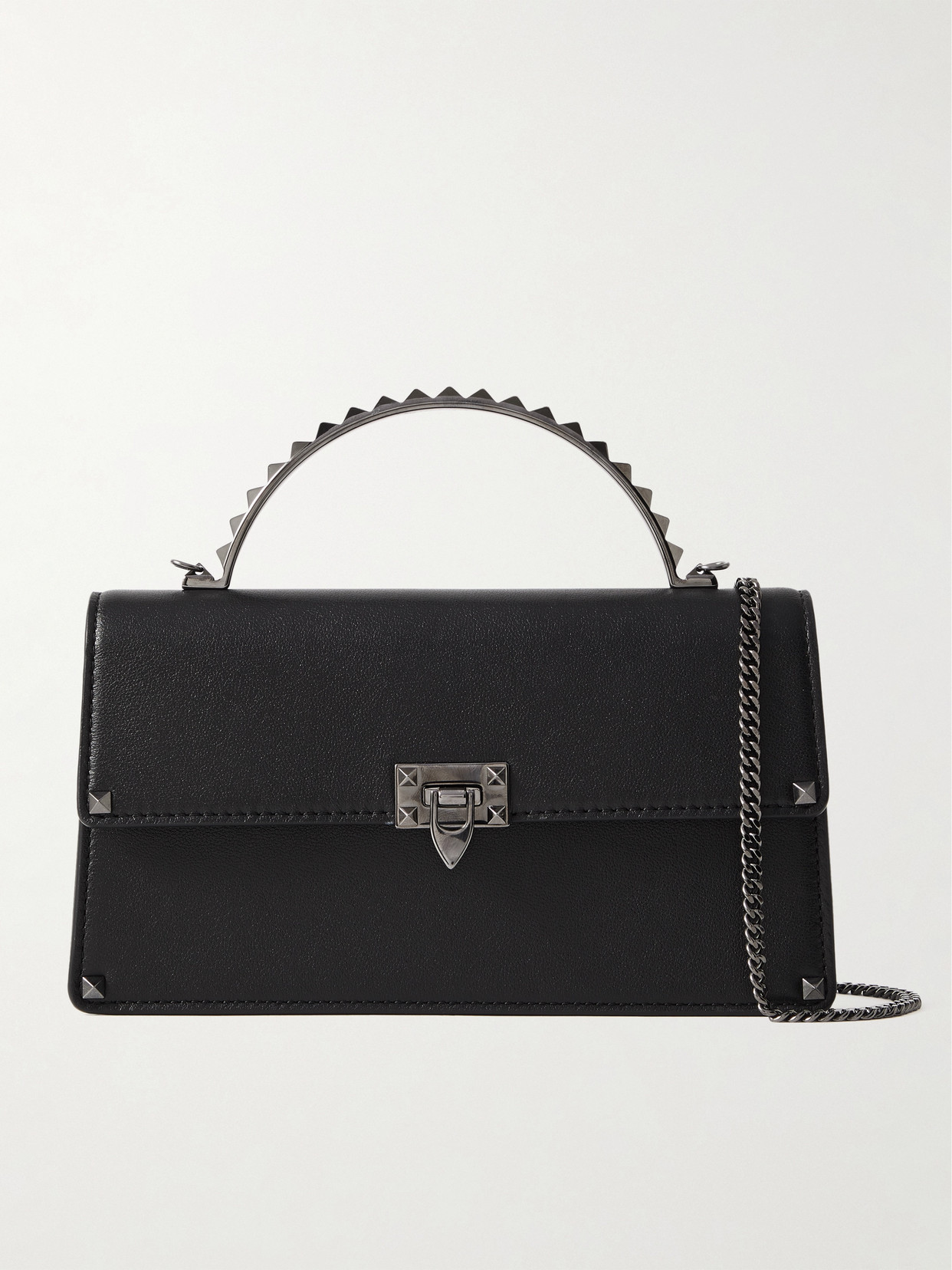 VALENTINO GARAVANI ROCKSTUD MINI LEATHER TOTE