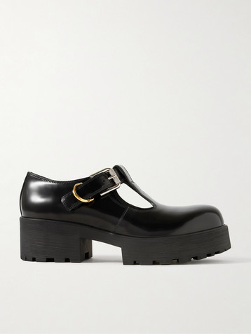 Givenchy Voyou Baby leather platform Mary Jane pumps