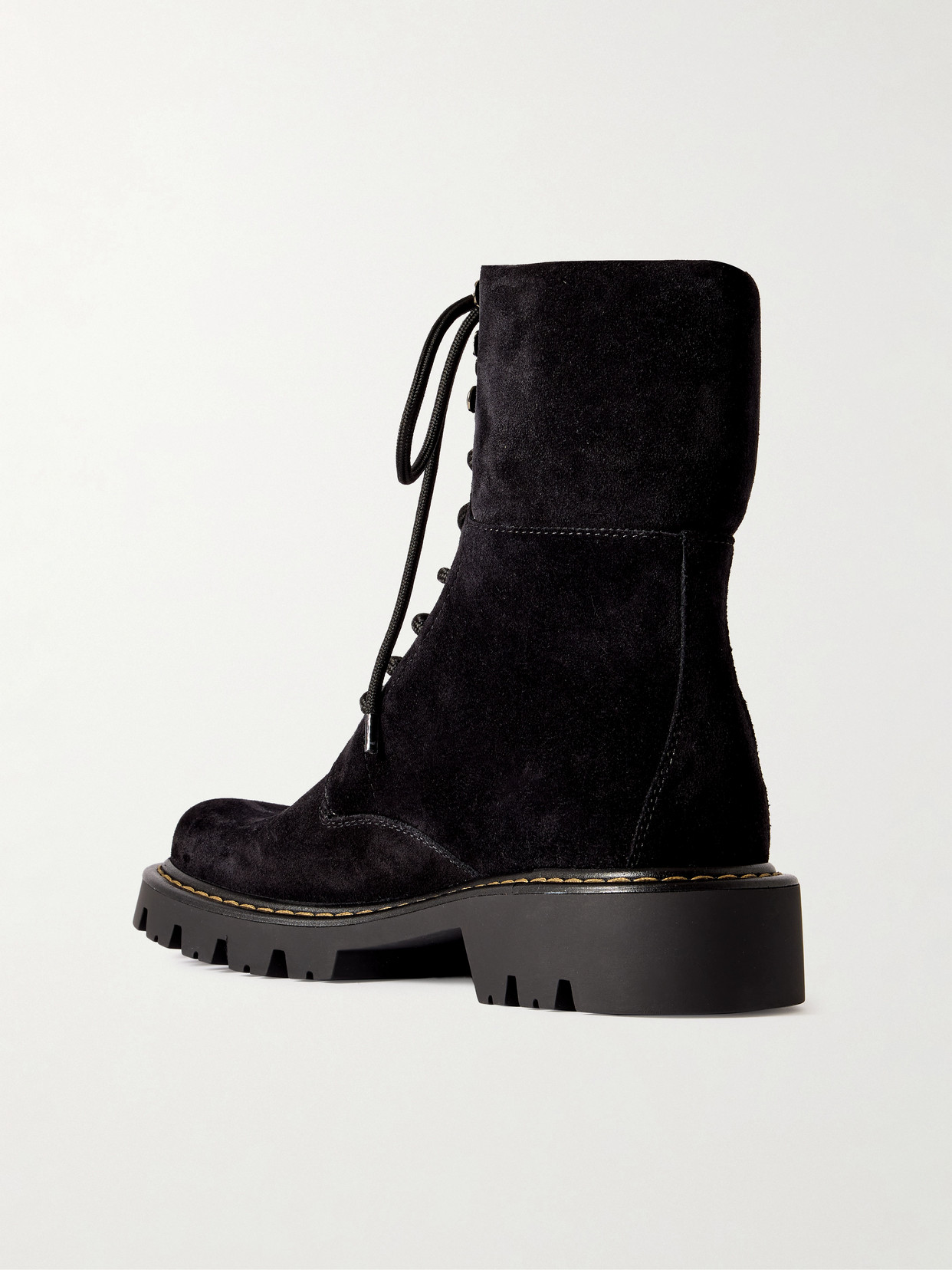 Loewe Sierra Suede Ankle Boots In Black
