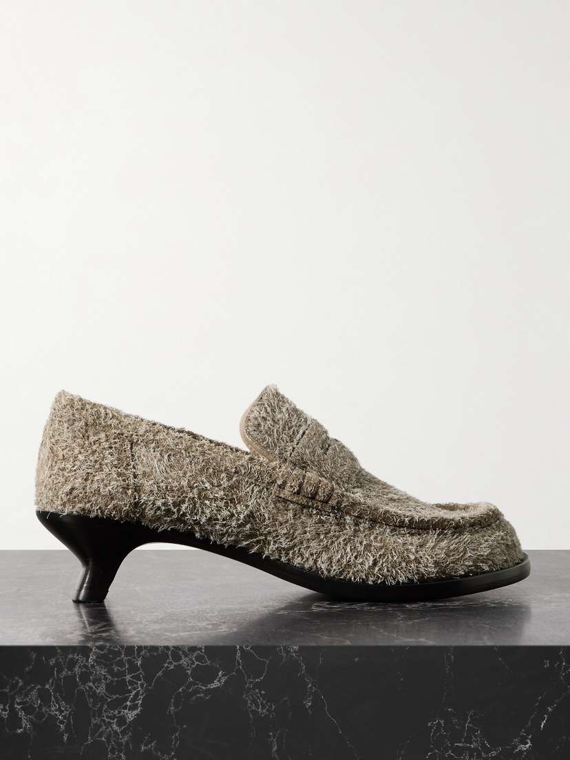 Loewe Campo Brushed-suede Pumps