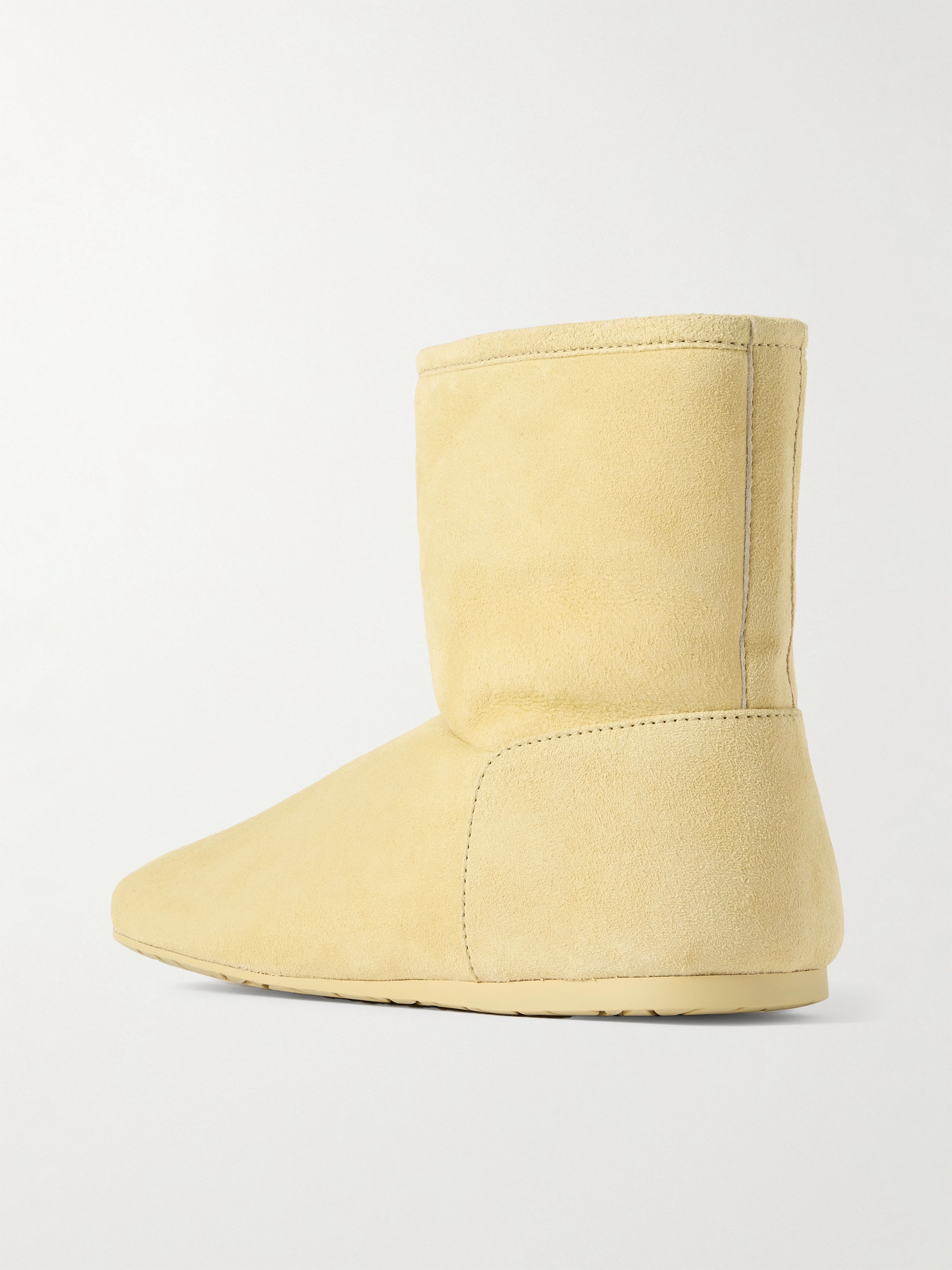 Loewe Lago shearling-lined suede ankle boots thumbnail