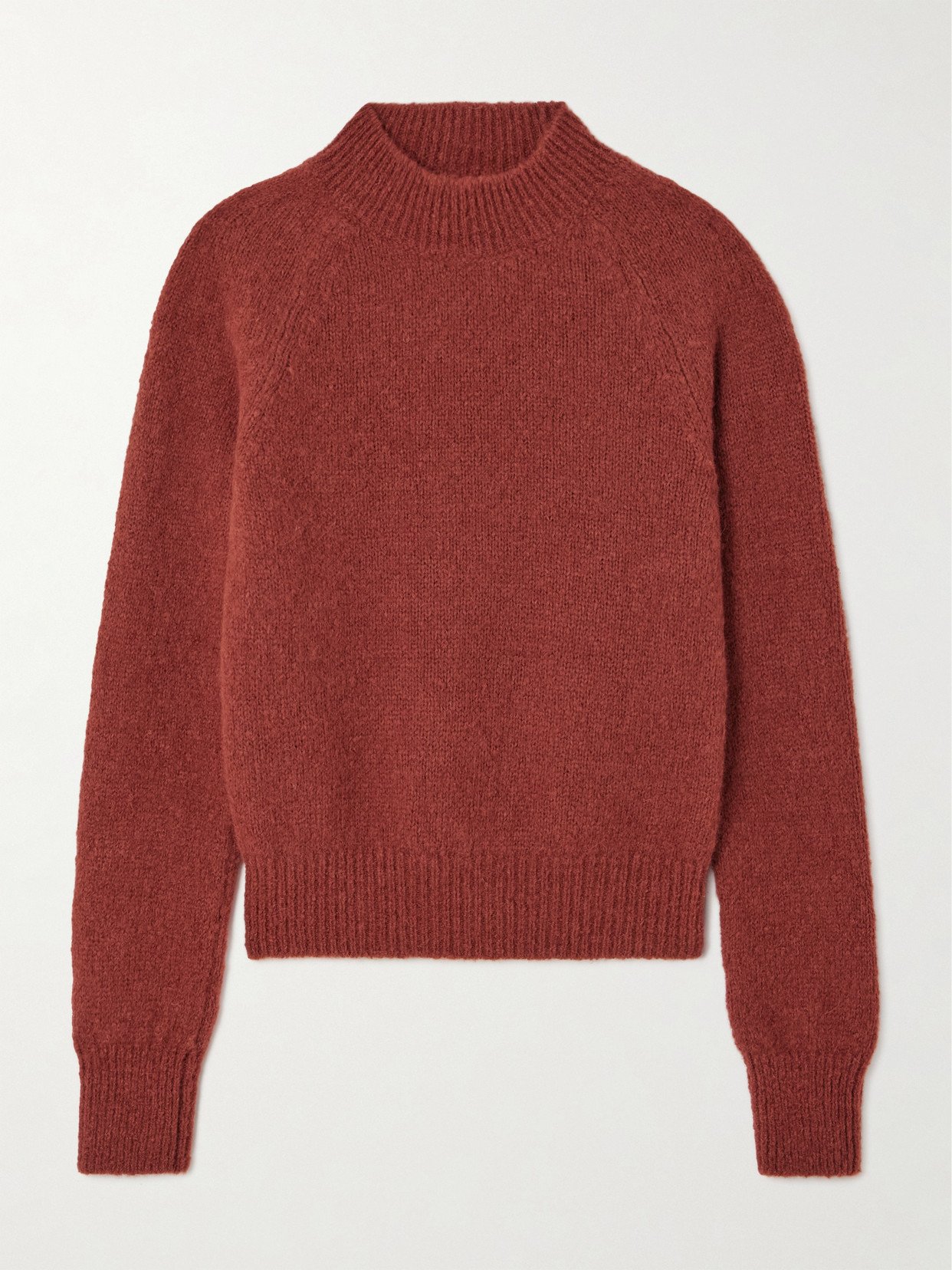 Dries Van Noten Brushed Alpaca-blend Jumper In Red