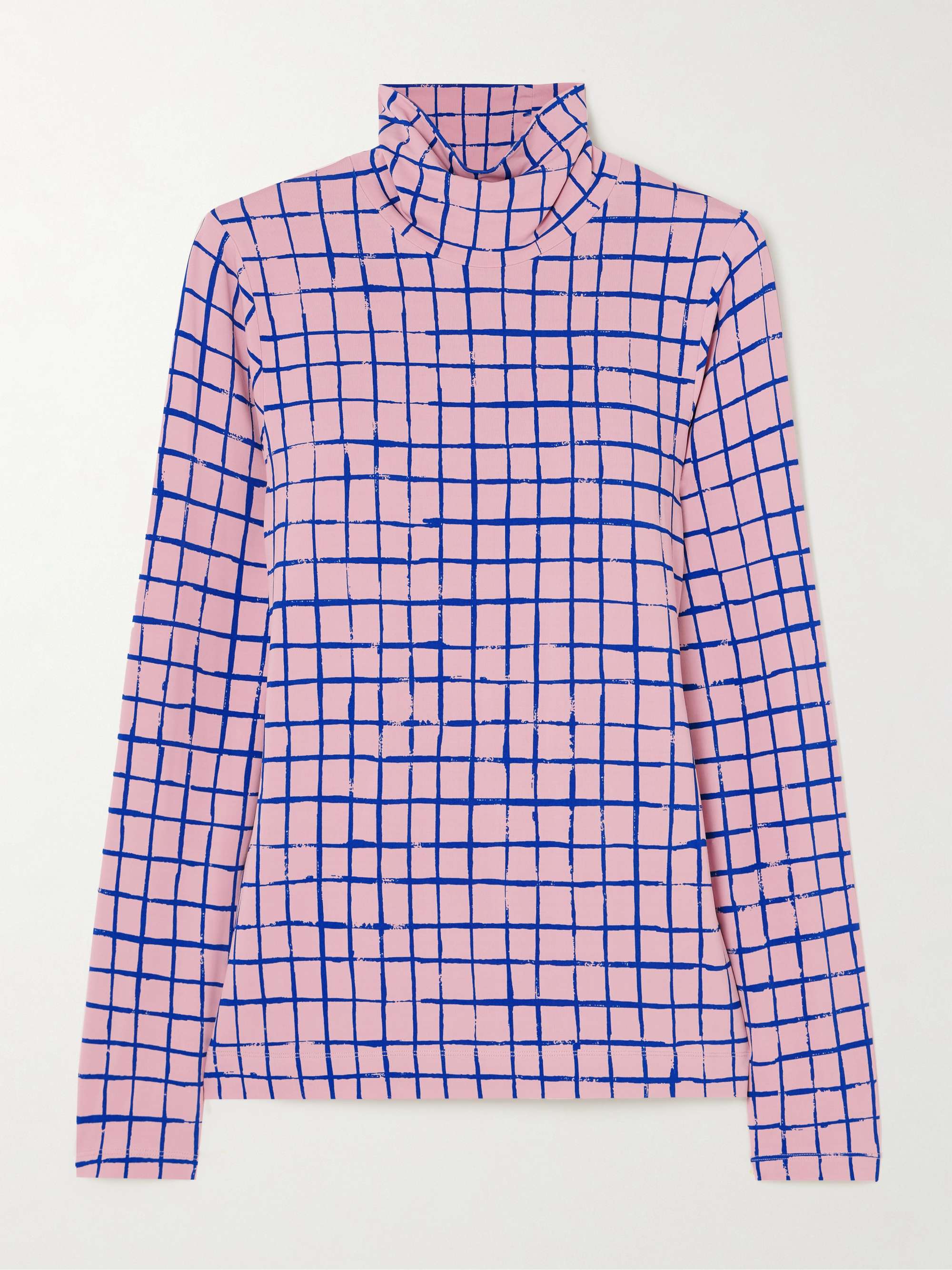 DRIES VAN NOTEN ストレッチジャージー タートルネックトップス 