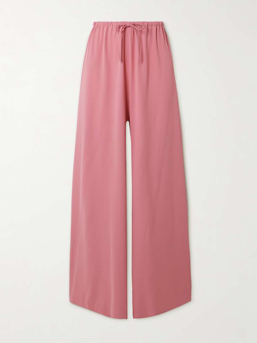 Dries Van Noten Crepe De Chine Straight-leg Pants