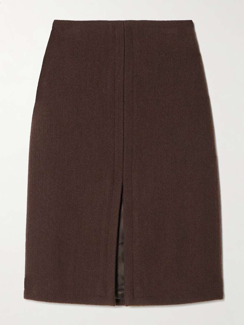 Dries Van Noten Wool Midi Skirt