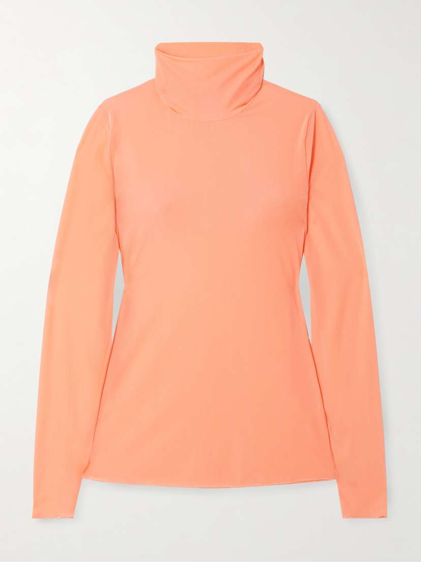 Dries Van Noten Mesh Turtleneck Top