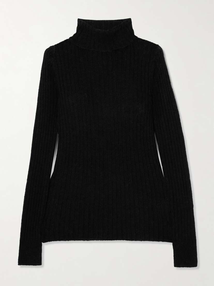 Dries Van Noten Rib-knitted Turtleneck Sweater