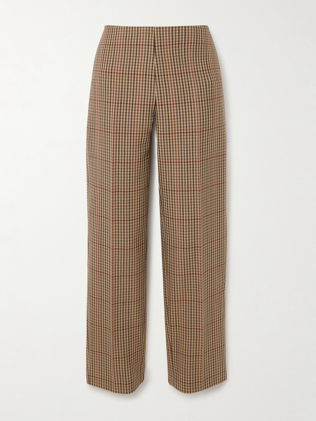 Dries Van Noten - Checked Wool Straight-leg Pants - Brown