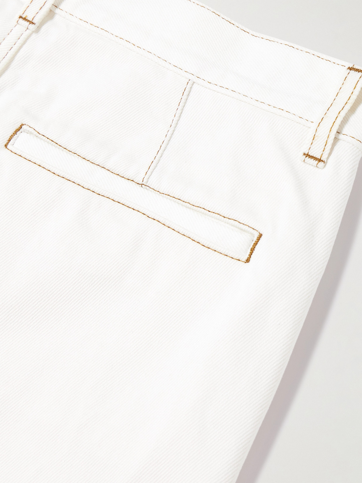 Dries Van Noten High-rise Wide-leg Jeans In White