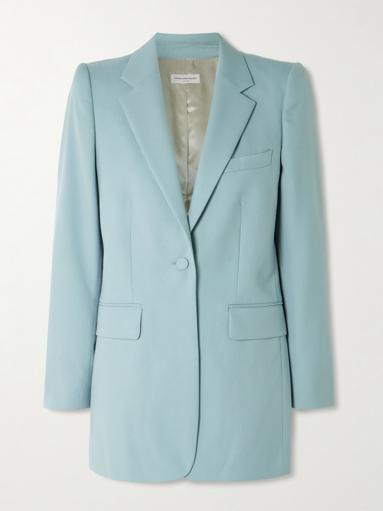 Dries Van Noten Wool-twill Blazer In Blue