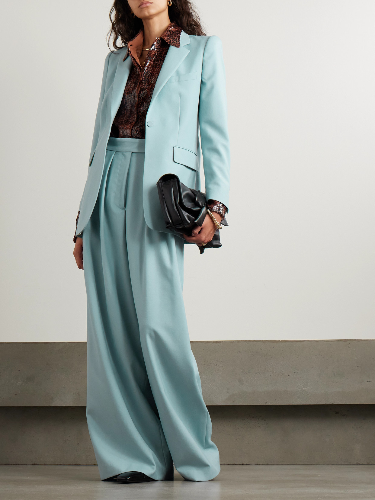 Dries Van Noten Wool-twill Blazer In Blue